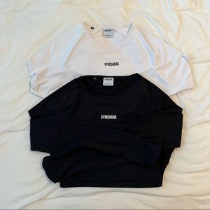 Gymshark long sleeve crop tops